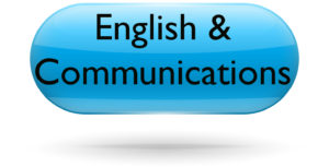 English & Communications Button
