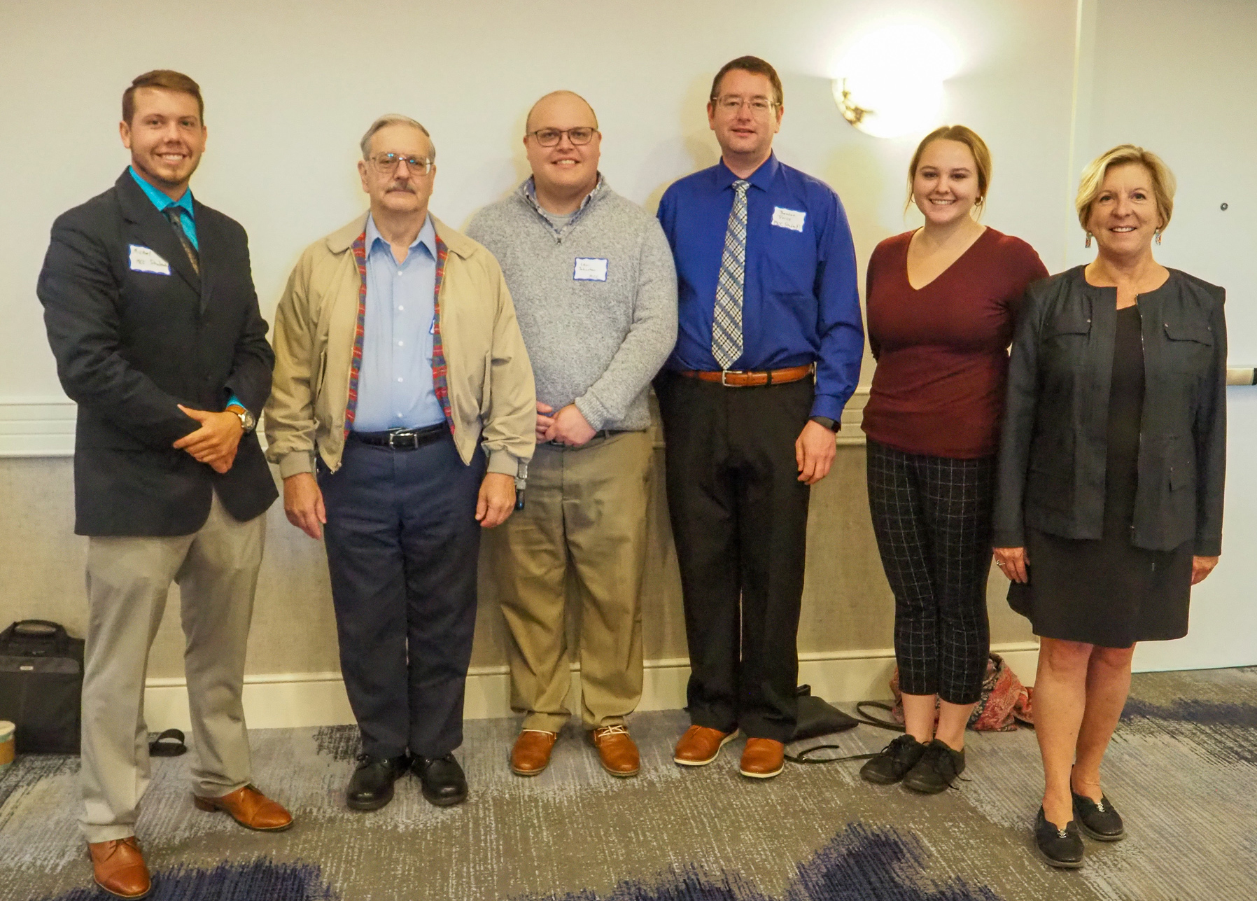 Pictured with Lakeshore Chamber of Commerce President Cindy Larsen (far right) are MCC students (left to right) Kim Herron, Michael Walukonis, Levi Johnson, Theodore Trerice and Isabella Freeland.