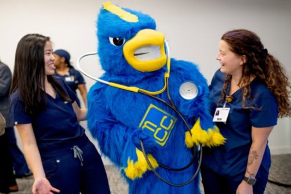 Nurse receiving recognition