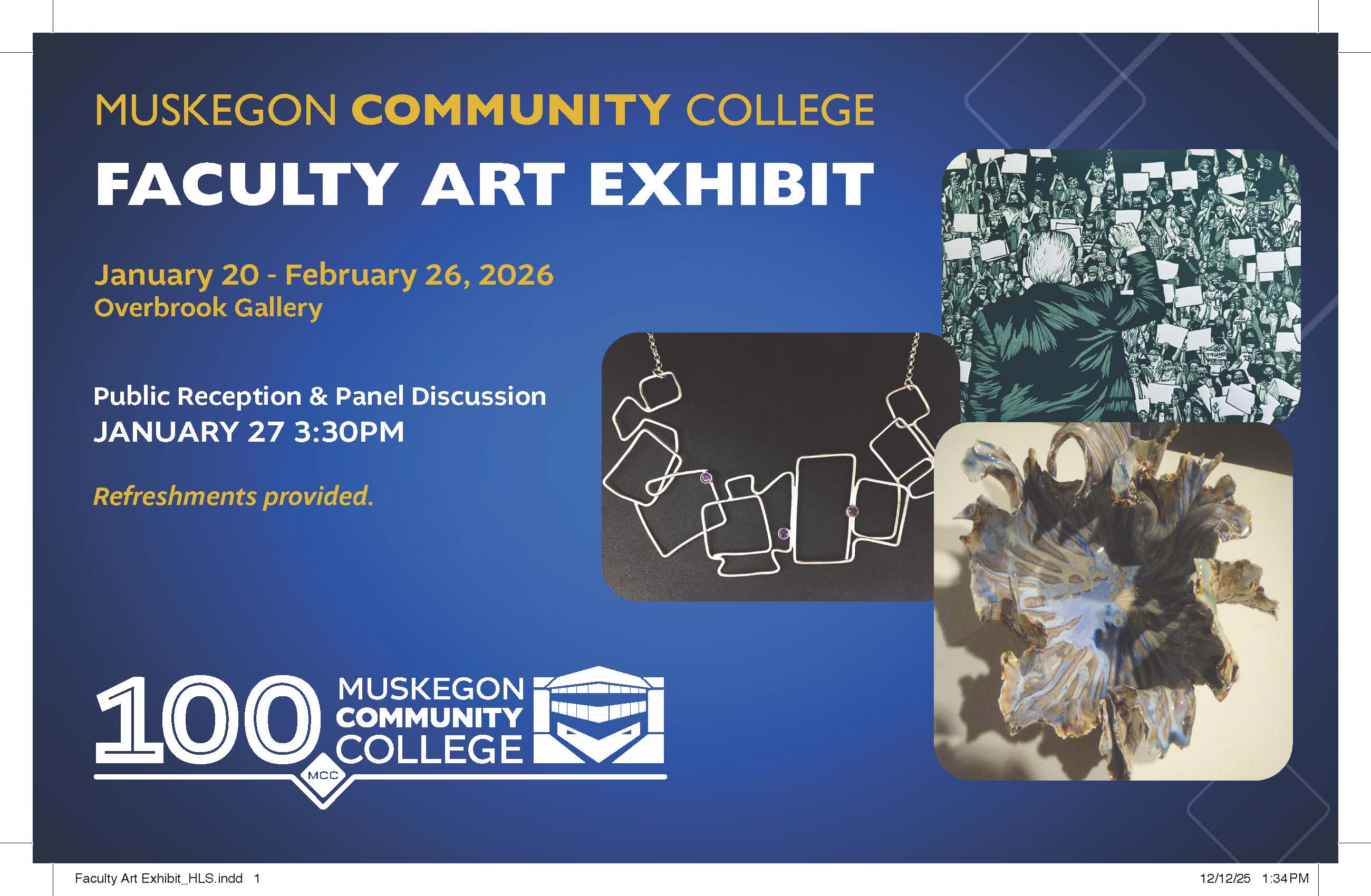 Latest Art Exhibit Will Celebrate MCC Faculty Works