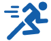 man running- quick facts icon