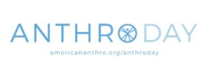 A picture with the word Anthroday in it. The O in Anthroday has a human figure in it with arms stretched. 