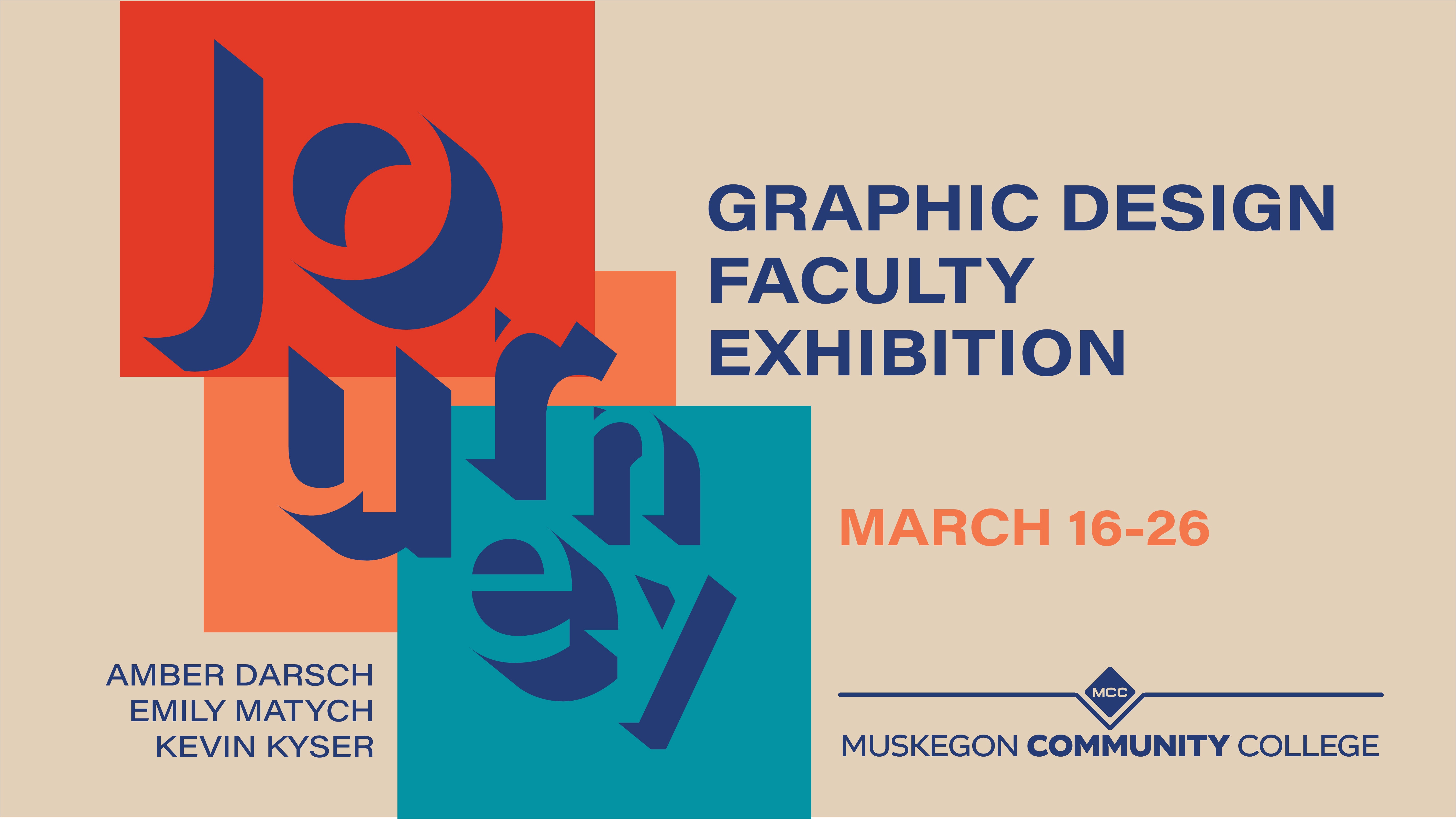 Graphic Ad for Journey A Graphic Design Faculty Exhibition