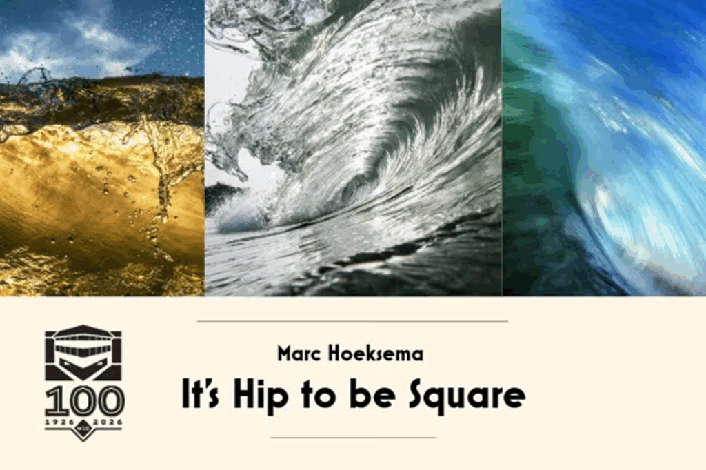 Hip to Be Square poster that has a big wave on it.
